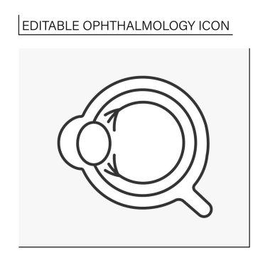 Göz küresi satırı simgesi
