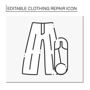 Palazzo pantolon çizgisi simgesi