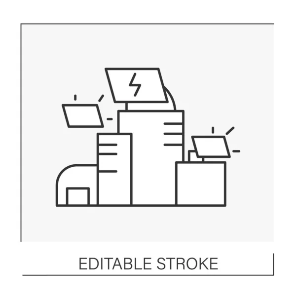 Pictogram van de milieubewustmakingslijn — Stockvector