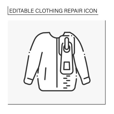 Bombacı ceket çizgisi simgesi