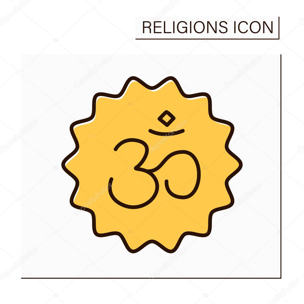 Hinduism color icon