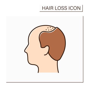 Saç kaybı renk simgesi
