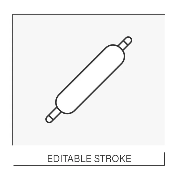 Línea de utensilio de cocina icono — Vector de stock