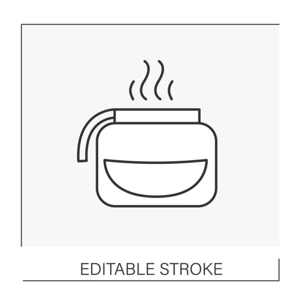 Hot drink line icon — Stock Vector