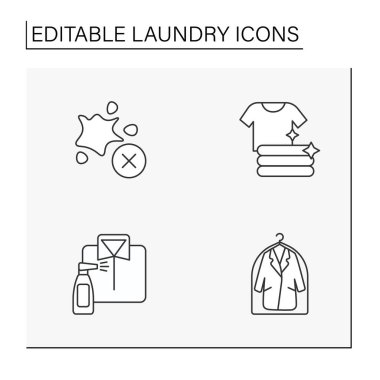 Çamaşır servisi satırı simgeleri ayarlandı