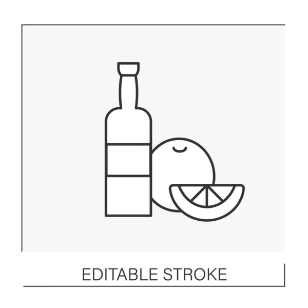 Drankje lijn pictogram — Stockvector