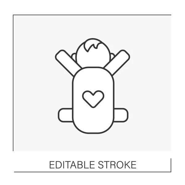Babytrage-Symbol — Stockvektor