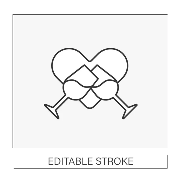 Ikone der Feiermeile — Stockvektor