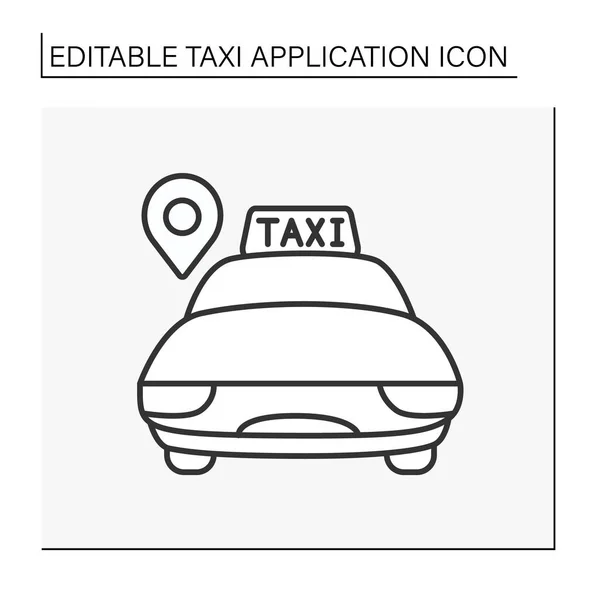 出租车线图标 — 图库矢量图片