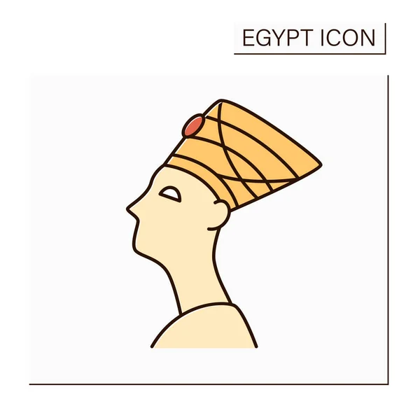 Egyptian color icon — Stock Vector