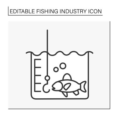  Nehir balık hattı simgesi