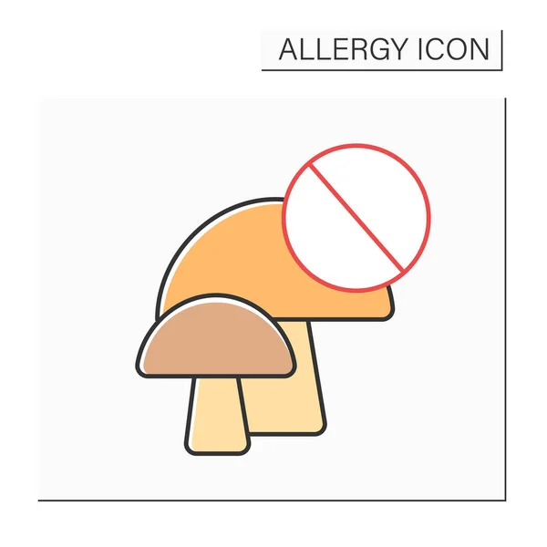Allergia élelmiszer szín ikon — Stock Vector