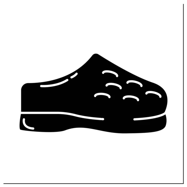 Icône glyphe chaussure médicale — Image vectorielle