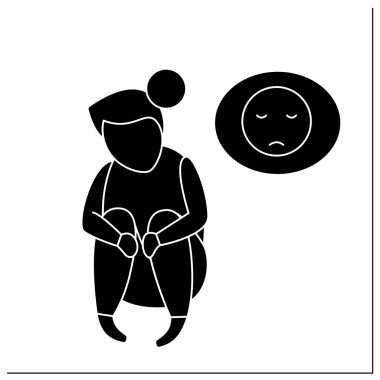 Terk edilmiş çocuk simgesi simgesi