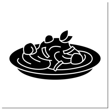 Makarna tarifleri kabartma simgesi