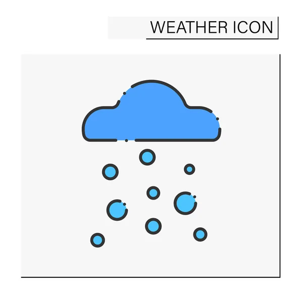 Hail color icon — Stock Vector
