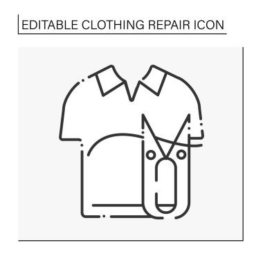 Polo etek çizgisi simgesi