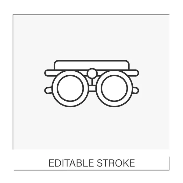 Icono de línea de visión — Vector de stock