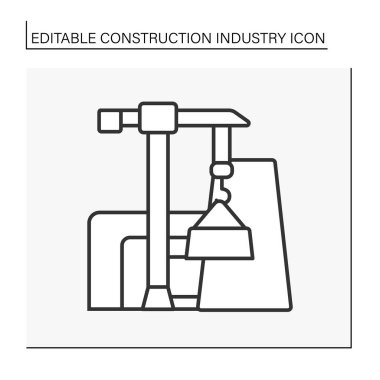  İnşaat hattı simgesi yerleştir