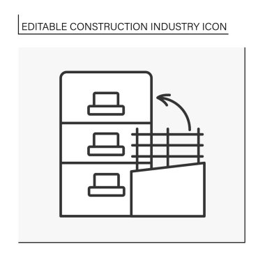 Malzeme satır simgesi oluşturuluyor