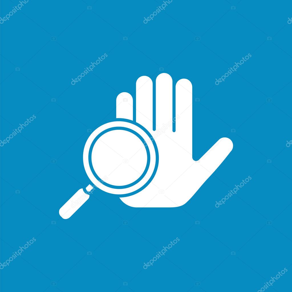Expertise glyph icon. Researching hand cleaning. Hygiena concept. Filled flat sign. Isolated silhouette vector illustration