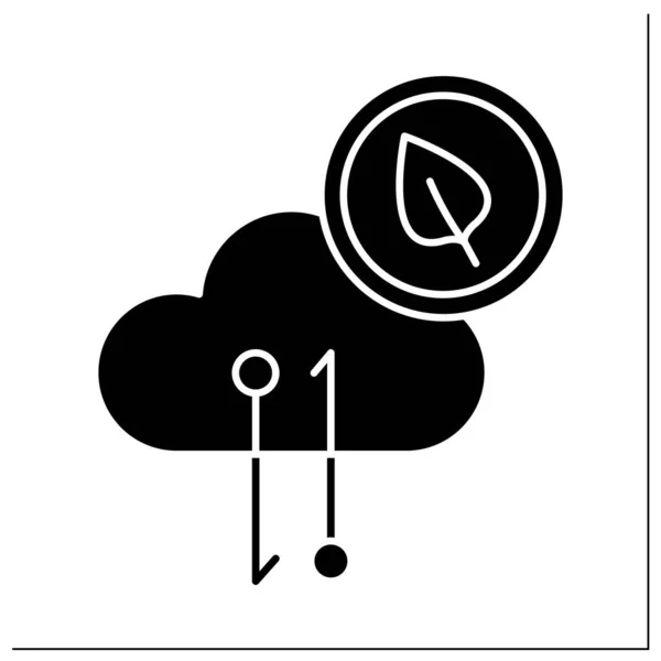 Chia network traffic glyph icon — стоковий вектор