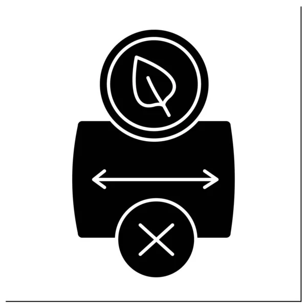 Icono de glifo criptomoneda — Vector de stock
