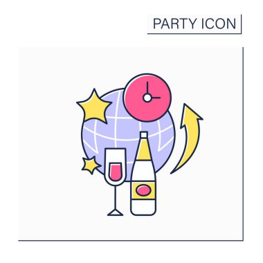 Parti renk simgesinden sonra