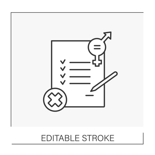 Document line icon — Stock Vector