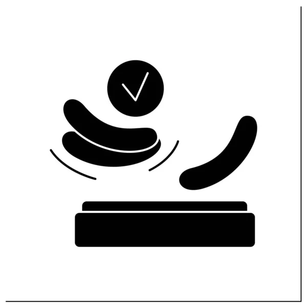 Augenklappe Glyph Icon — Stockvektor