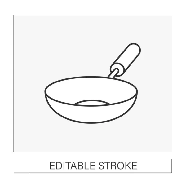 Ikona řádku wok — Stockový vektor