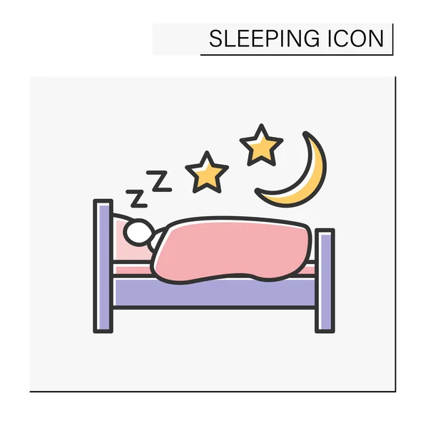 睡眠颜色图标 — 图库矢量图片