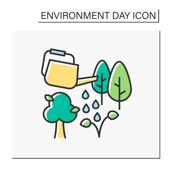 Ícone de cor natureza —  Vetores de Stock