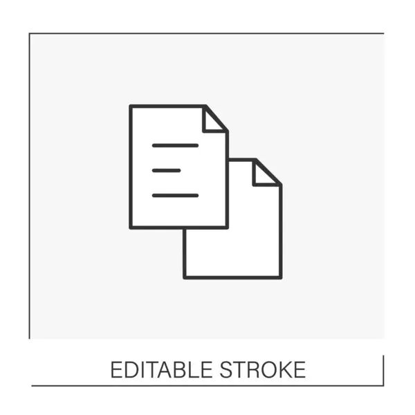 Ícone de linha de direitos autorais — Vetor de Stock