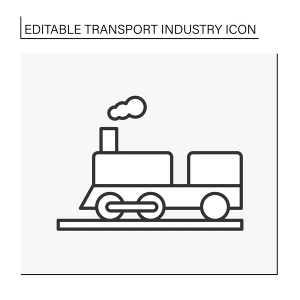 Ikone der Eisenbahnlinie — Stockvektor