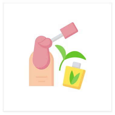 Manikür düz simgesi