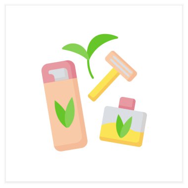 Güzellik prosedürü düz simgesi