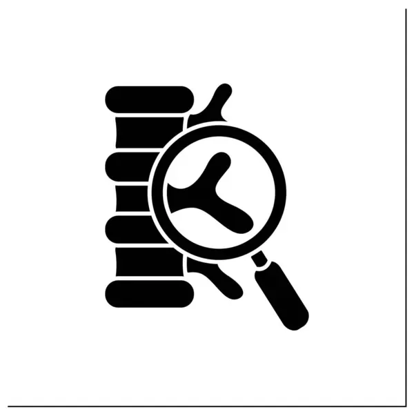 Spine glyph icon — Stock Vector