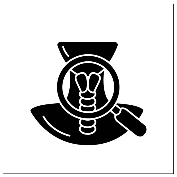 Glyphen-Symbol des Kehlkopfes — Stockvektor