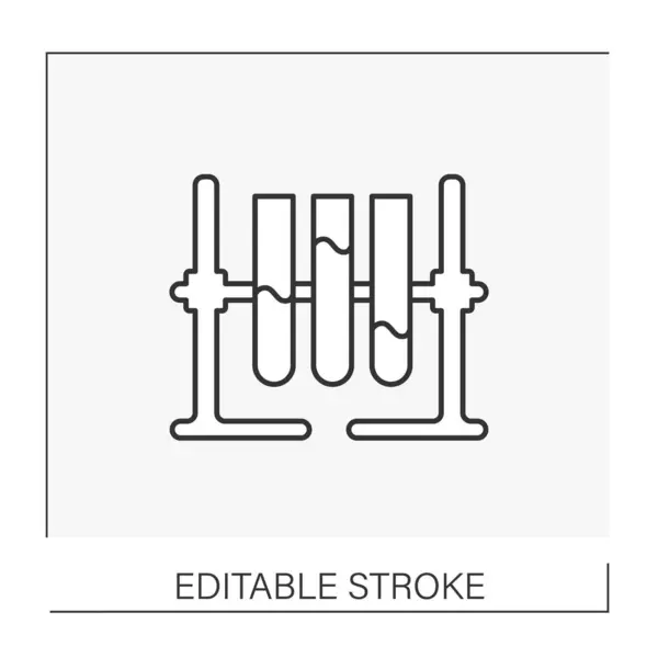 Pictogram van de lijn van de chemie — Stockvector