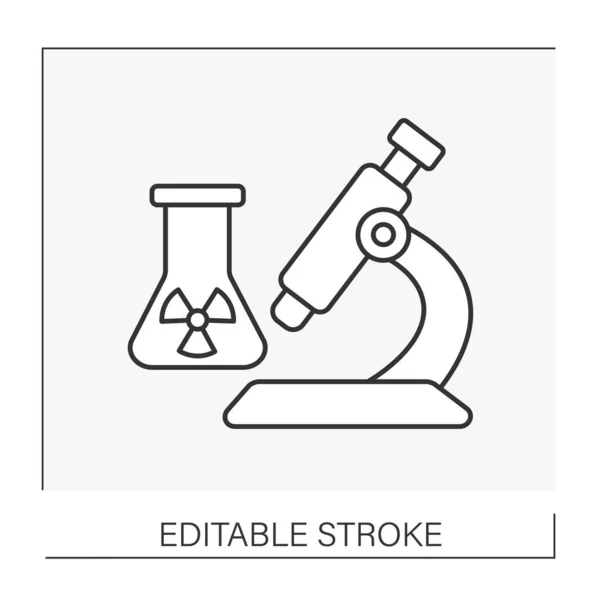 Icono de línea de química — Vector de stock