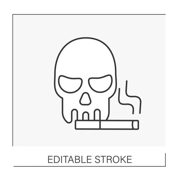 Death line icon — Stock Vector