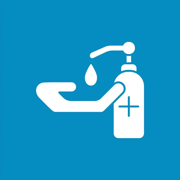 Icono de glifo desinfectante — Vector de stock