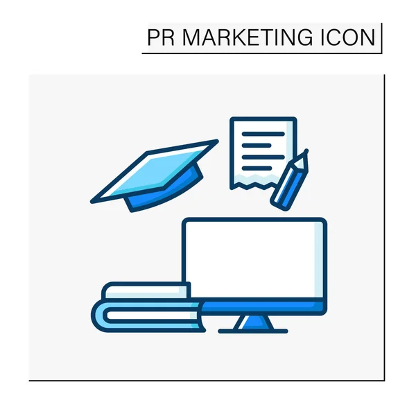 Onderwijs kleur pictogram — Stockvector