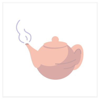  Su ısıtıcısı düz simgesi