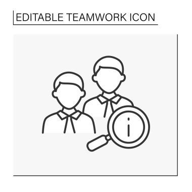 İşbirliği satırı simgesi