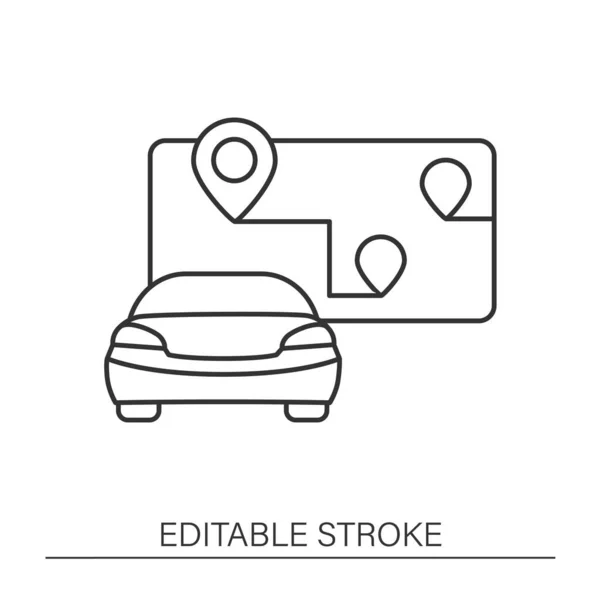 Navigatie lijn pictogram — Stockvector