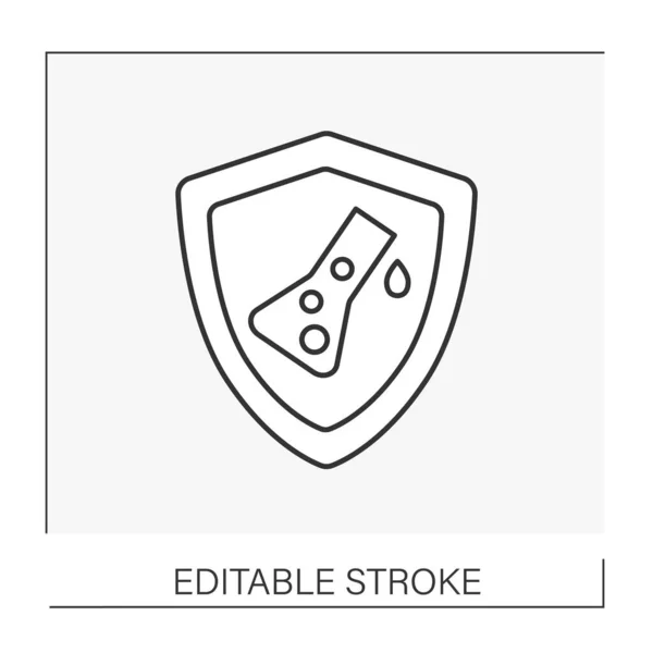 Shield line icon — Stock Vector