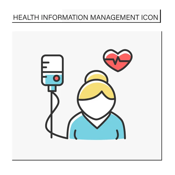 Health care color icon — Stock Vector