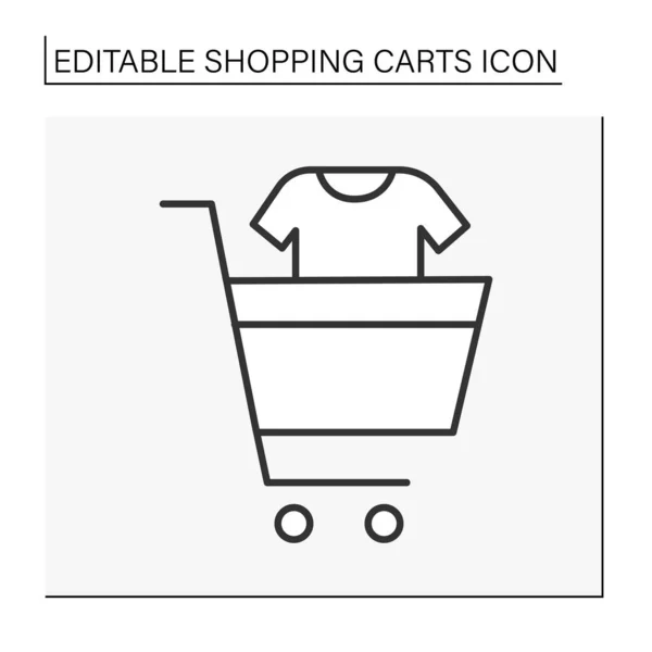Icône Shopping ligne — Image vectorielle